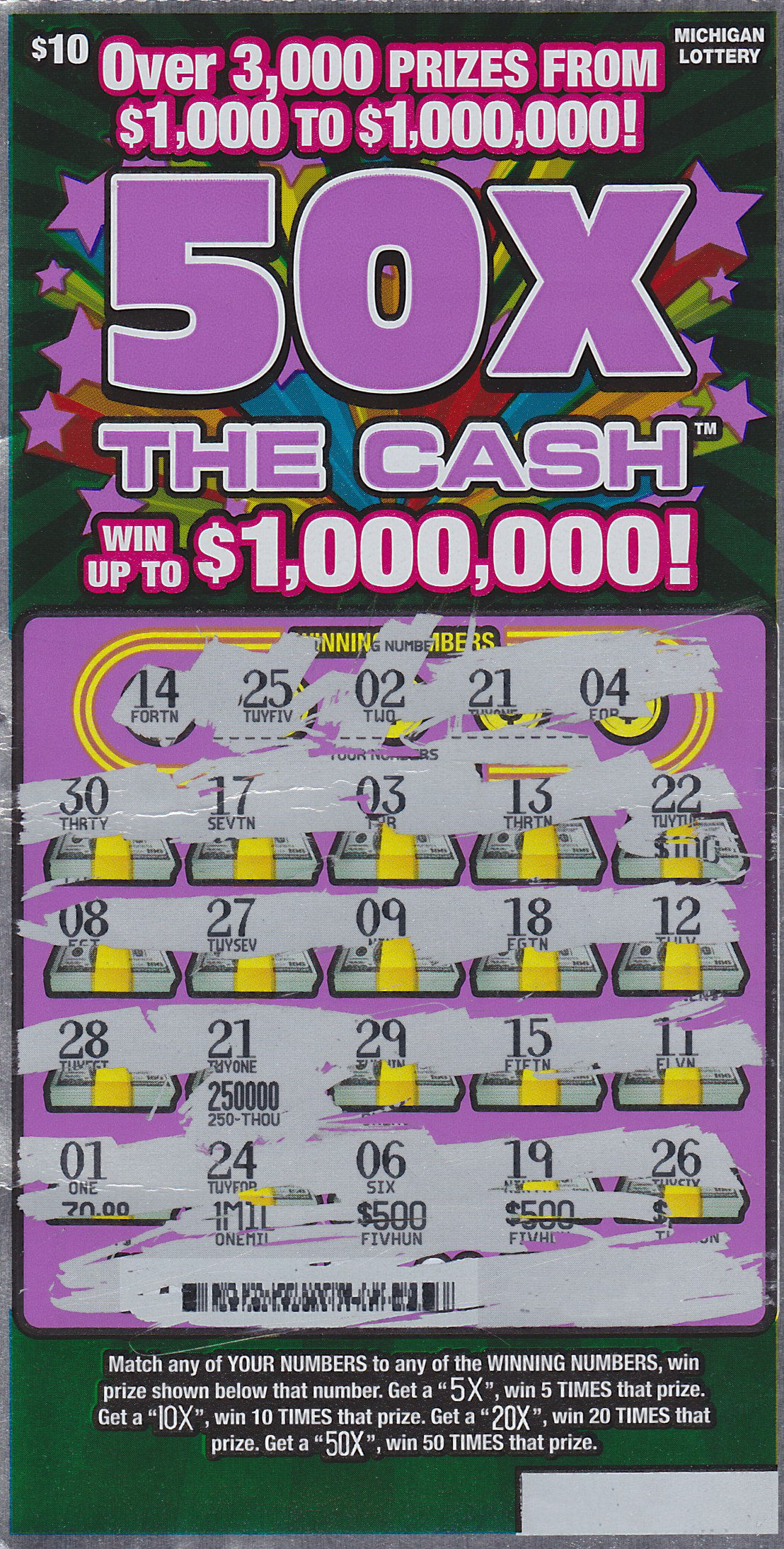 Iron Mountain Man Wins 250,000 in 50X The Cash Instant Game from the