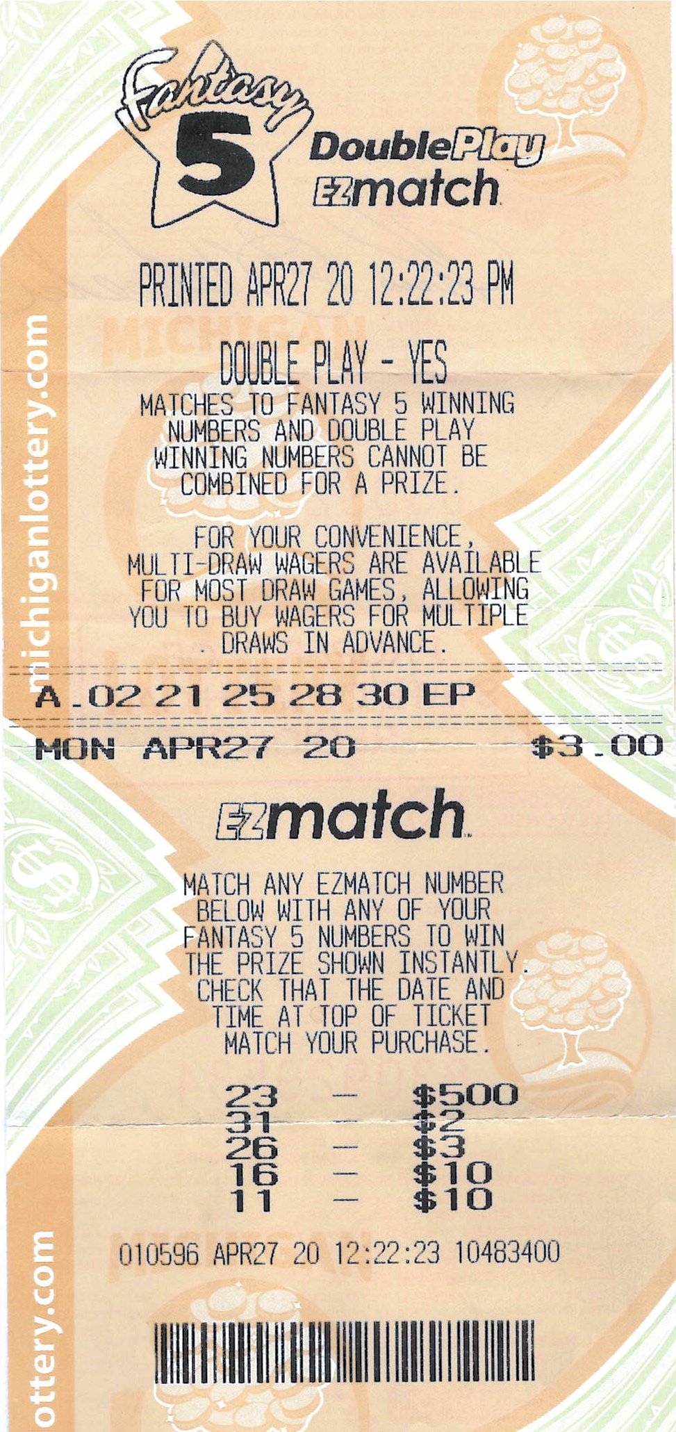 fantasy lotto